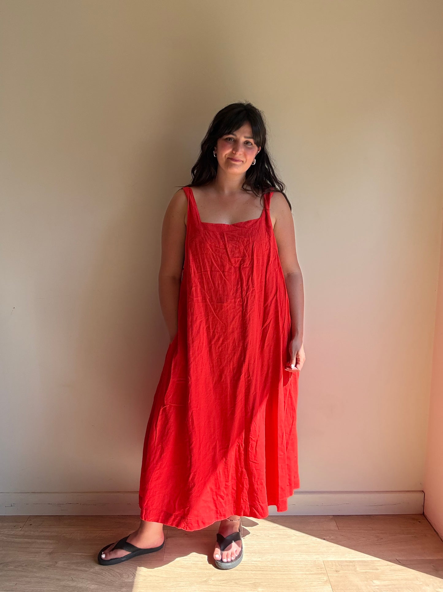 Linen Mix Sun Dress, 18