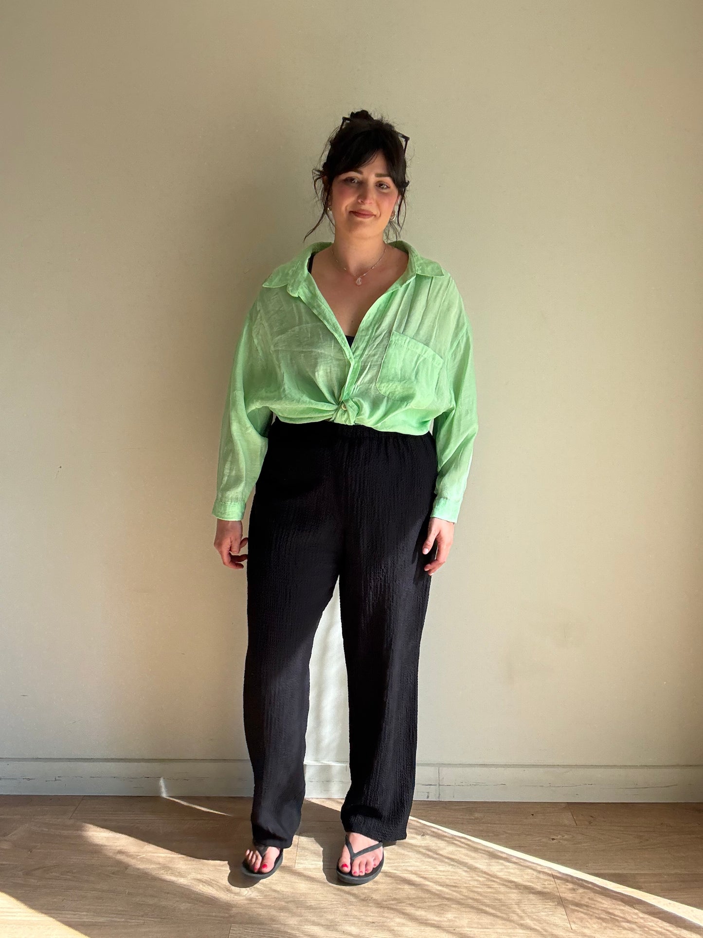Vintage Orvis Textured Comfy Trousers, M-L