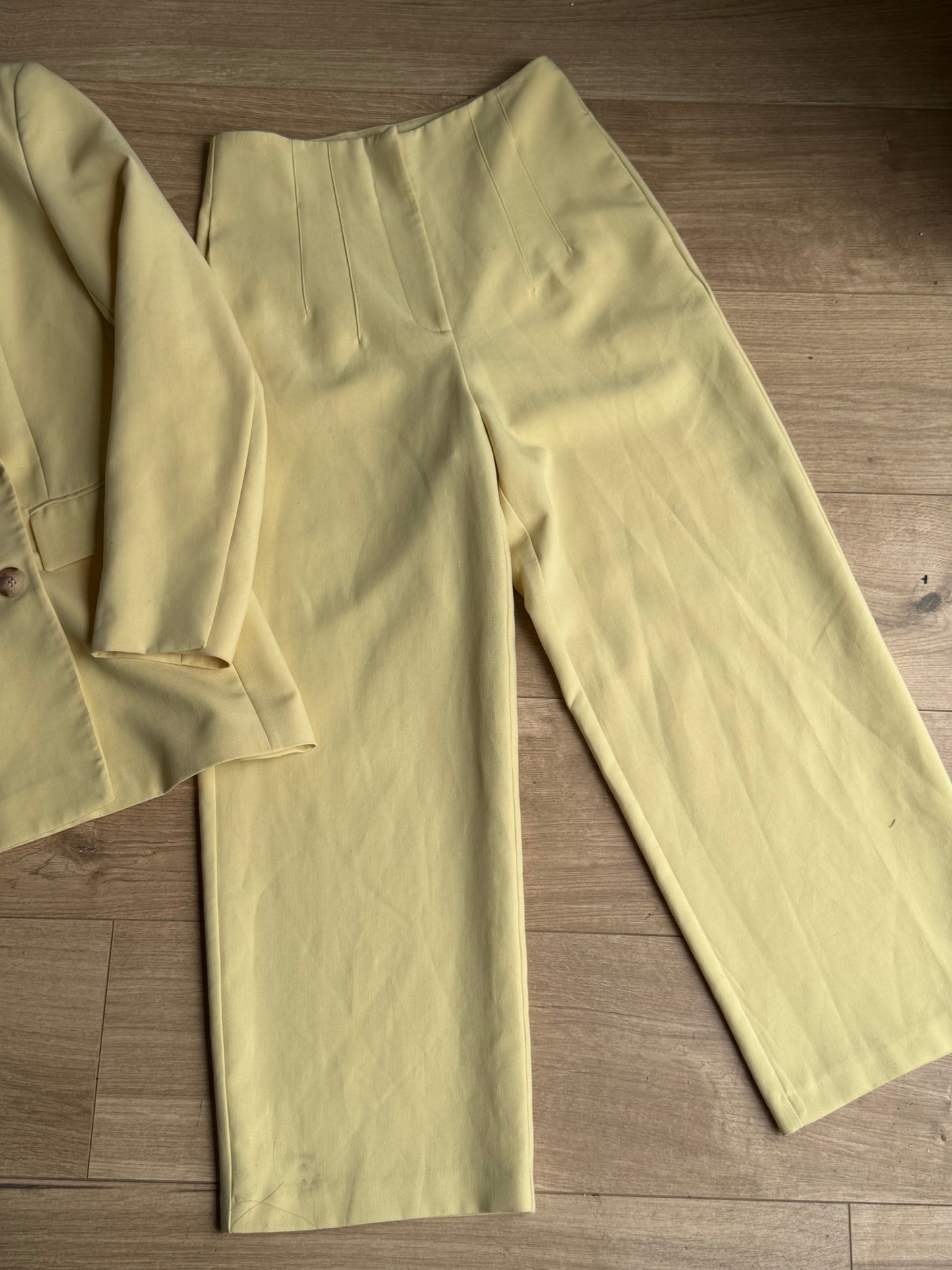 Butter Yellow Warehouse Tailored Suit, S/M