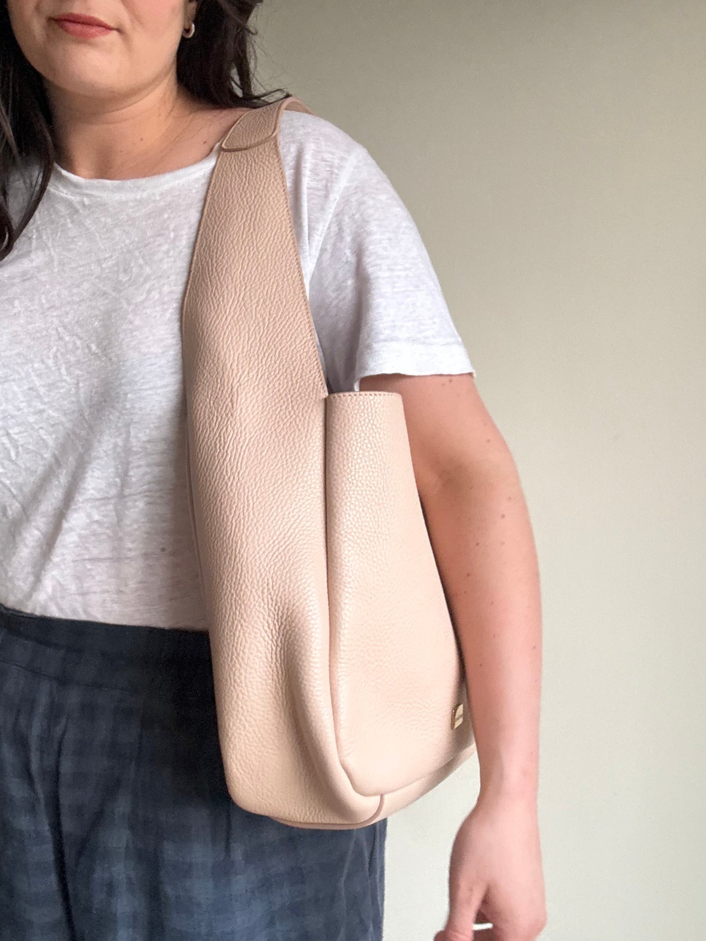 Russell & Bromley Grained Leather Shoulder Handbag