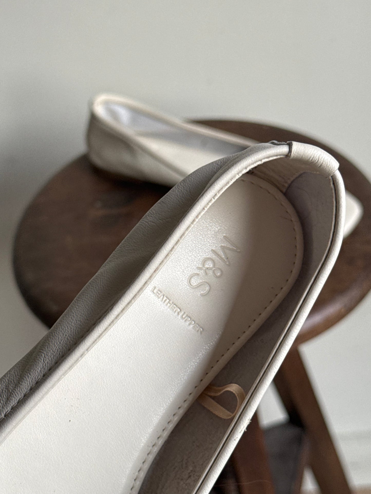 M&S Leather Ballet Flats, UK 4