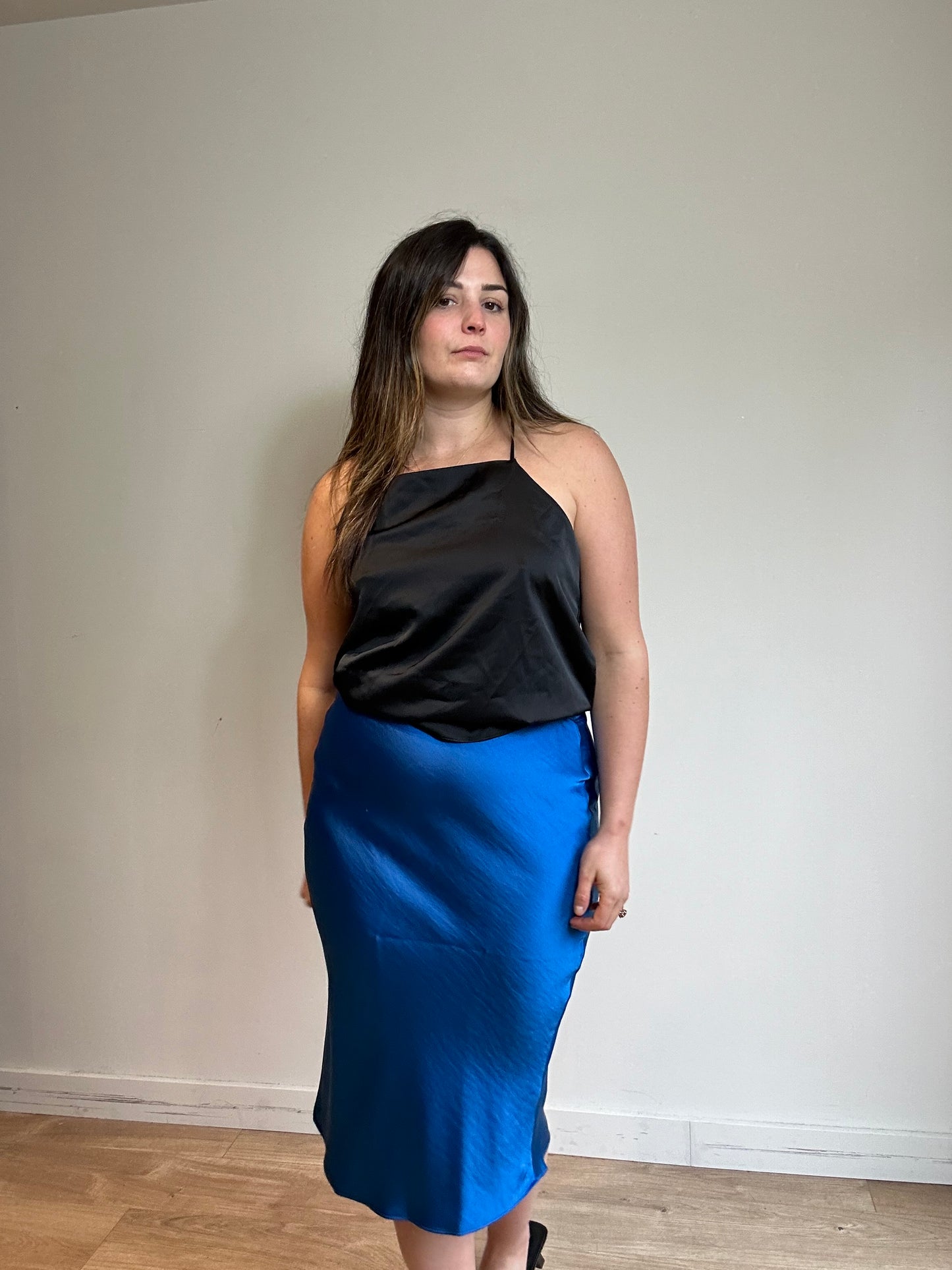 Samsoe Samsoe NEW Agneta Satin Skirt, M