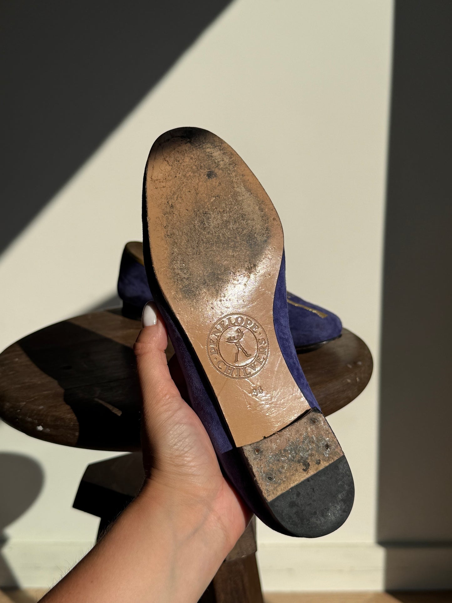 Penelope Chilvers Suede Palm Tree Loafers, 36