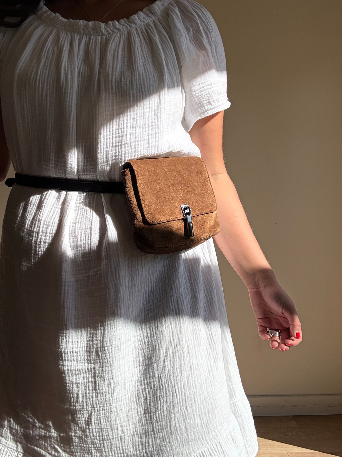 Elizabeth and James NEW Suede Belt Bag