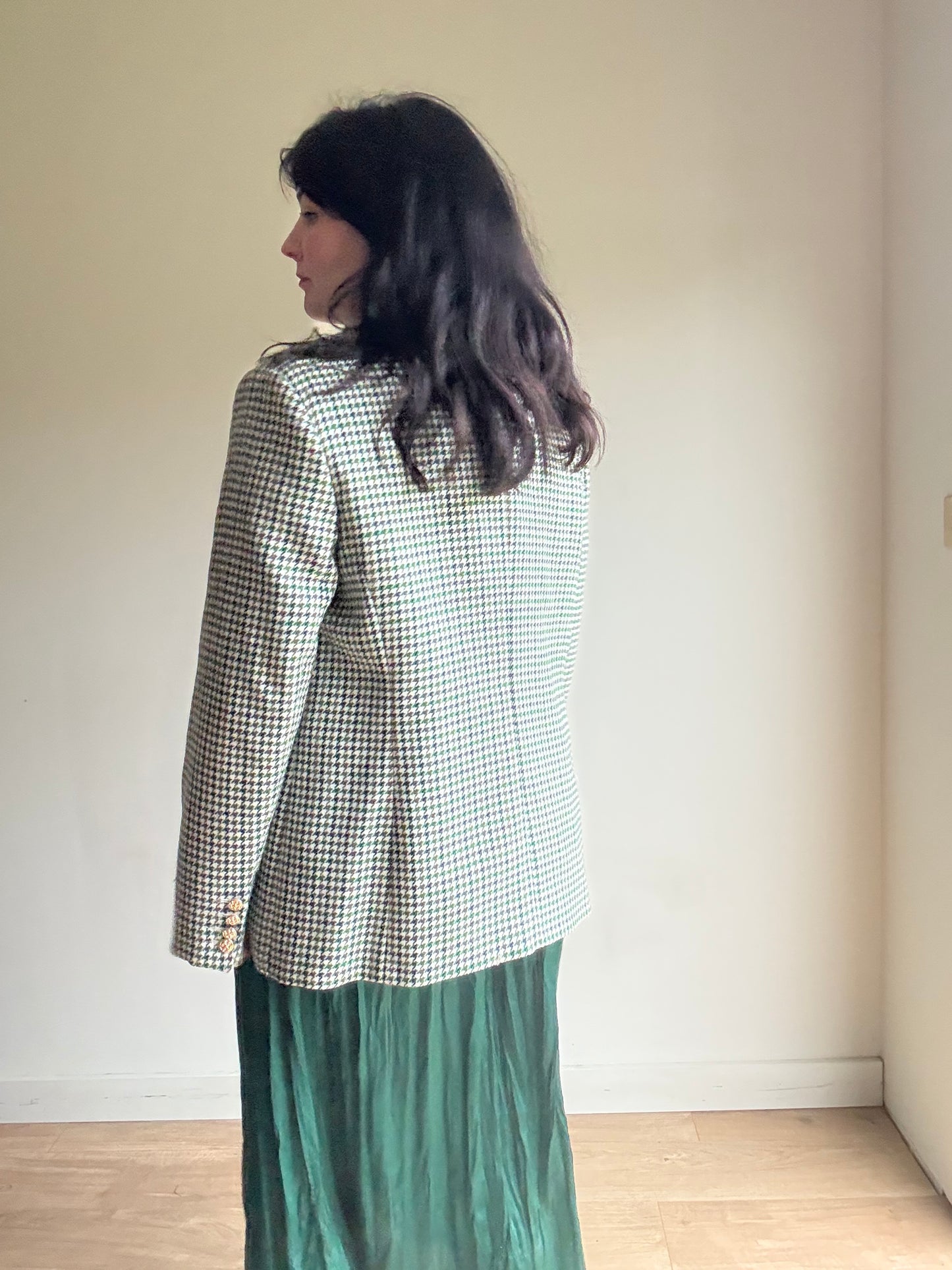 LK Bennett NEW Houndstooth Wool Blazer, 18