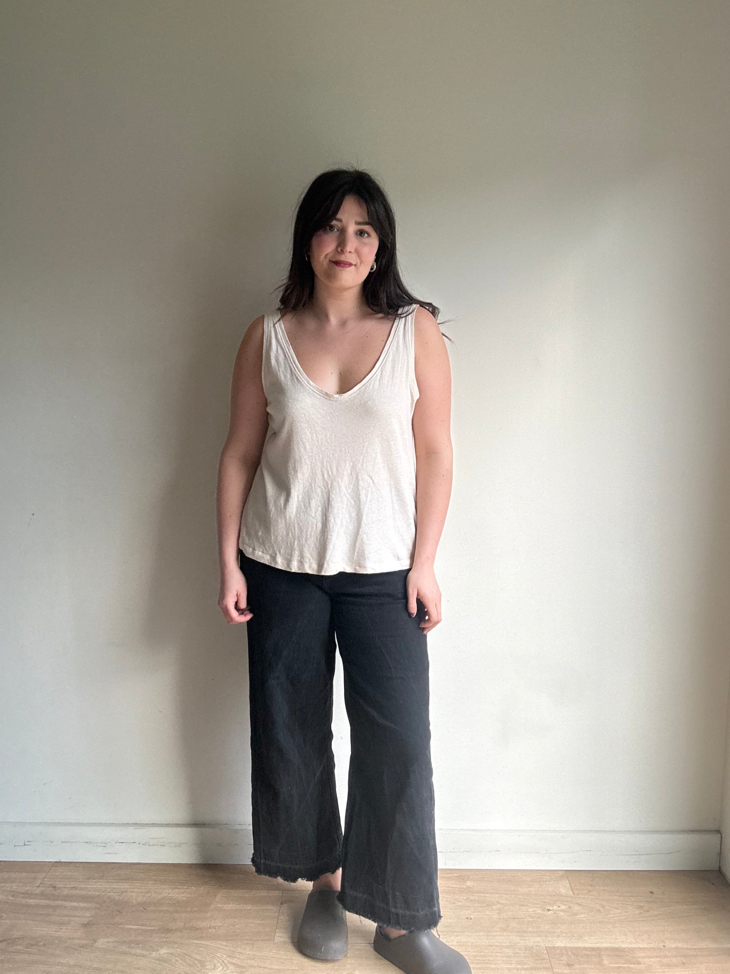 & Other Stories Linen Blend Vest Top, M