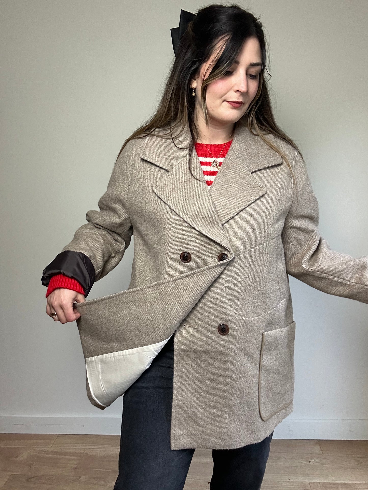 Folk Oversized Coat Jacket - Size 5 (14-18)