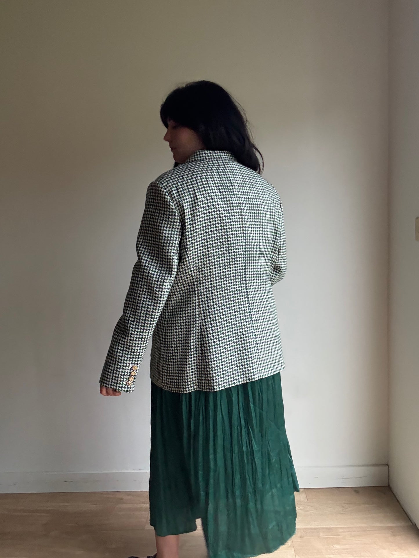 LK Bennett NEW Houndstooth Wool Blazer, 18