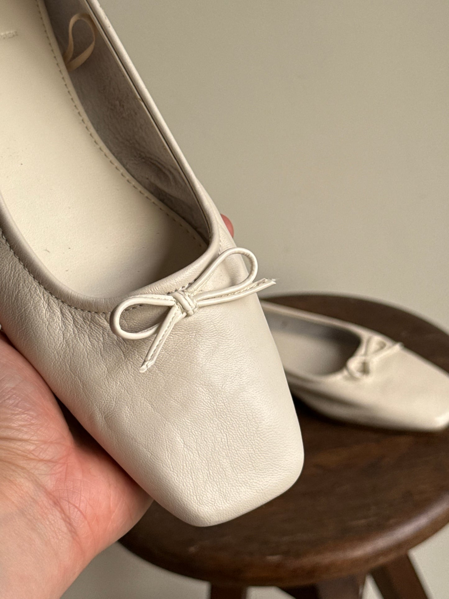 M&S Leather Ballet Flats, UK 4