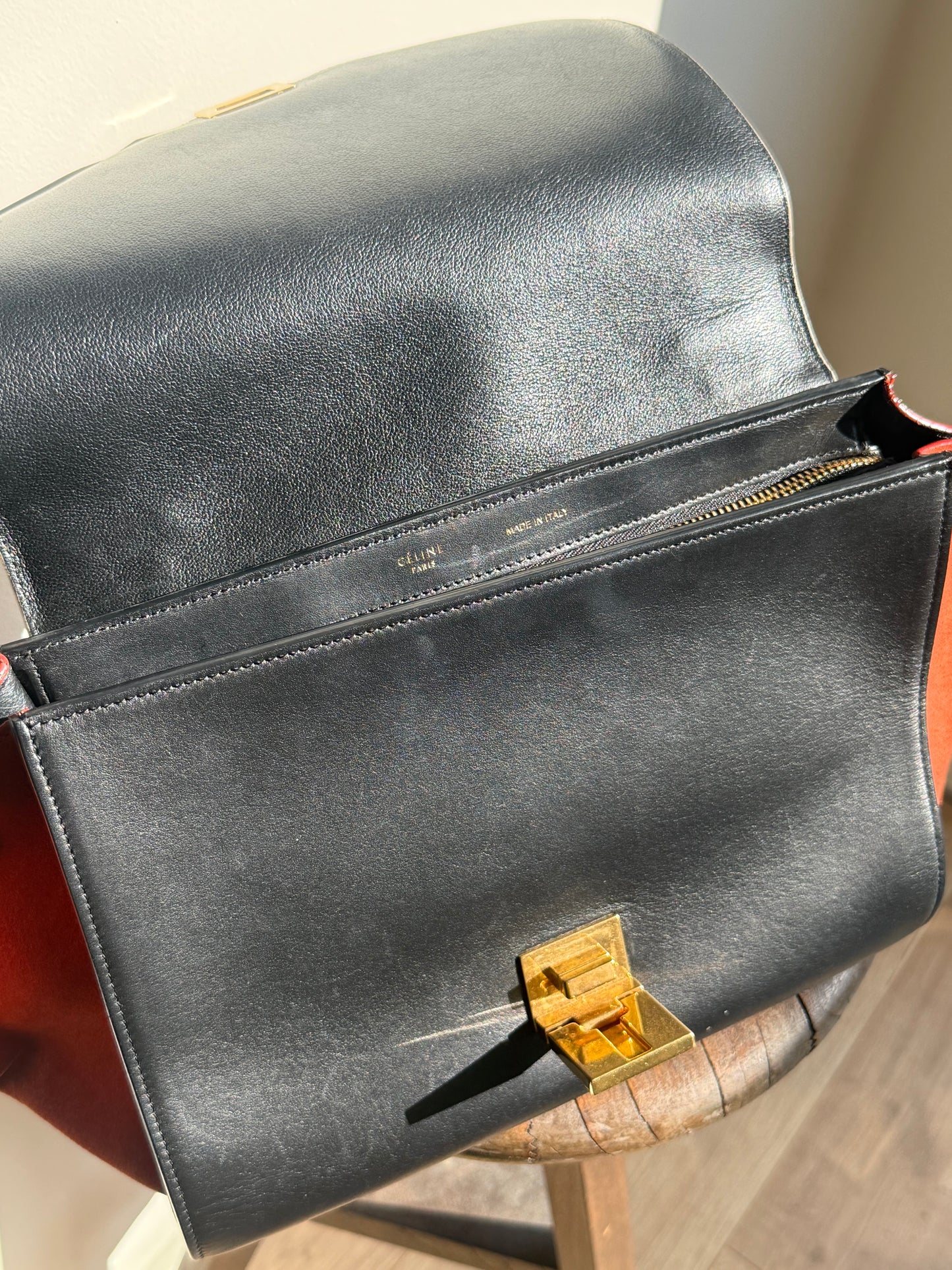 Celine Trapeze Tri-Colour Bag