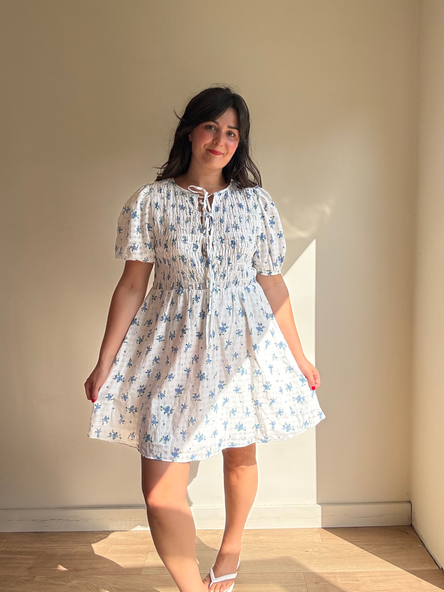 Glamourous (NEW) Floral Cotton Mini Dress, 12