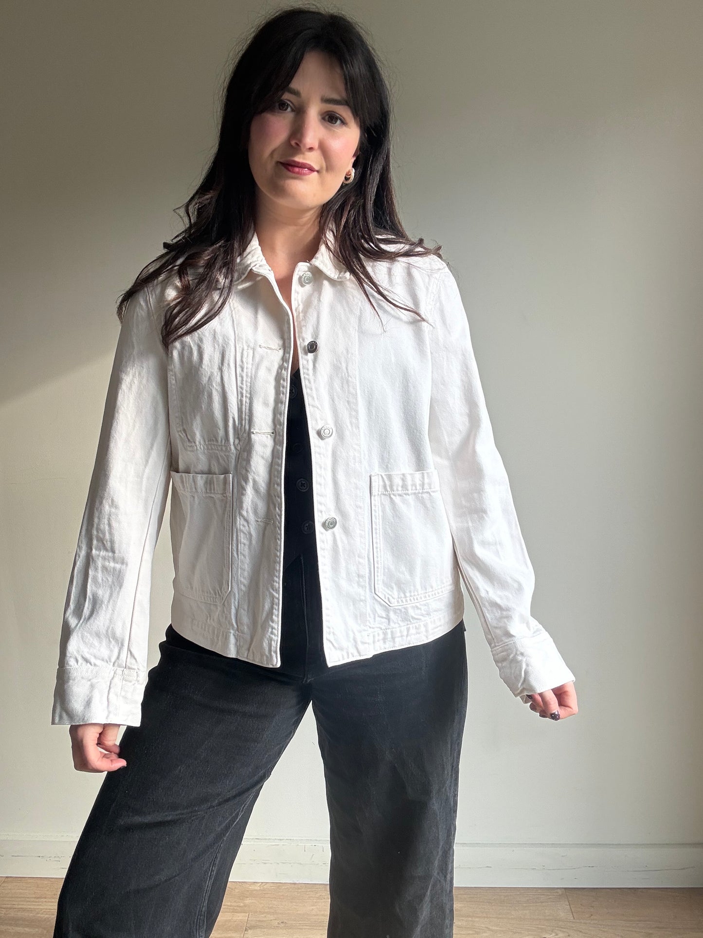 Arket Cotton Utility Jacket, 40 / UK 12-14