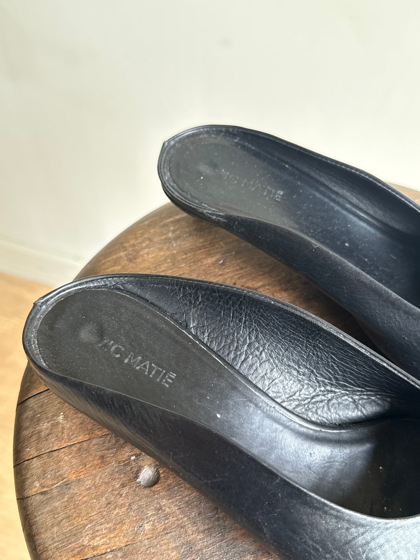 Vic Matie Leather Heeled Mules, 38