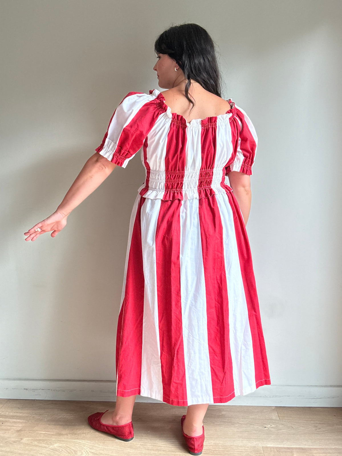 Made by SJP Handmade Stripe Dress, M-L