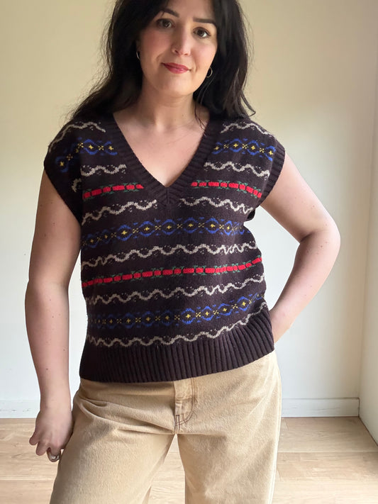 Ralph Lauren NEW Wool Fairisle Tank , M/L