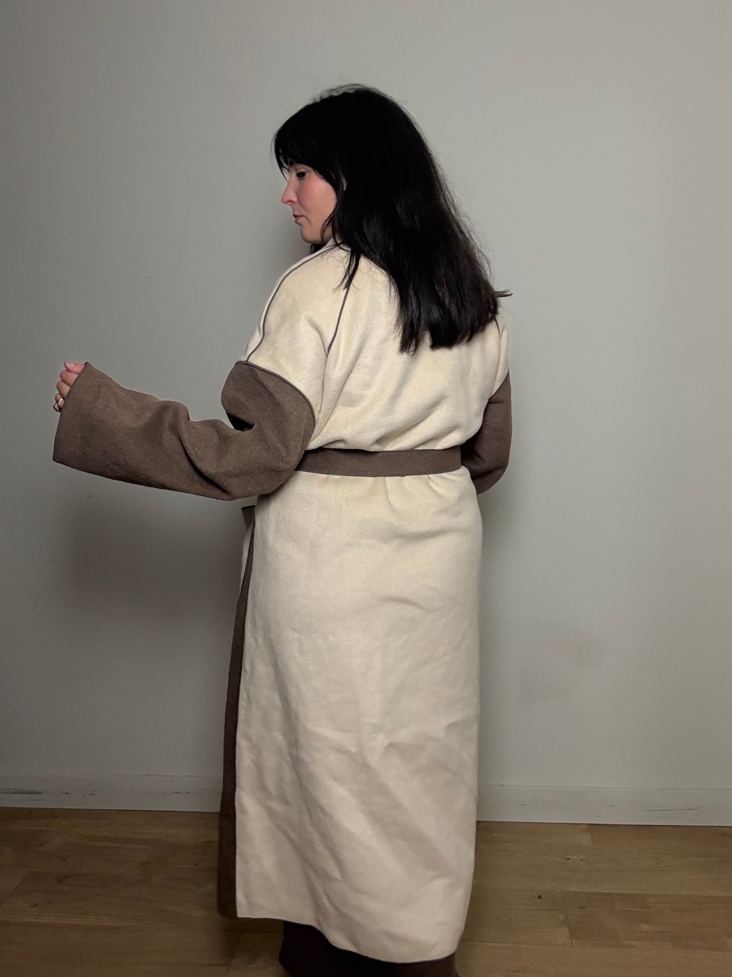 White Stuff Contrast Wool Coat, 18