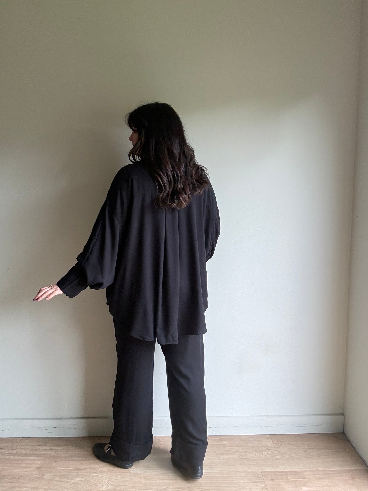 Black Sleeper Shirt & Trousers, Size 1