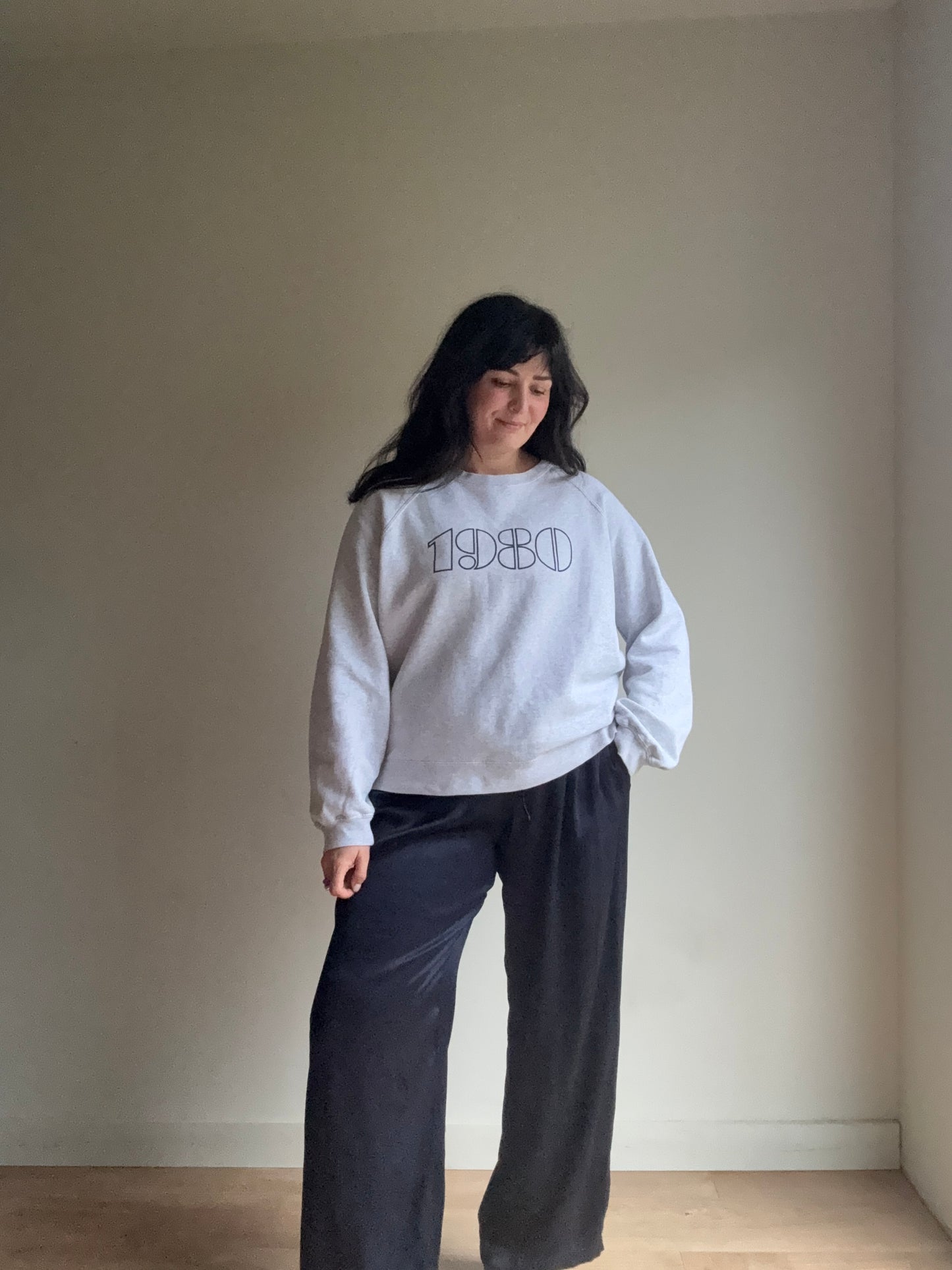 Sezane 1980 Cotton Sweatshirt, XL