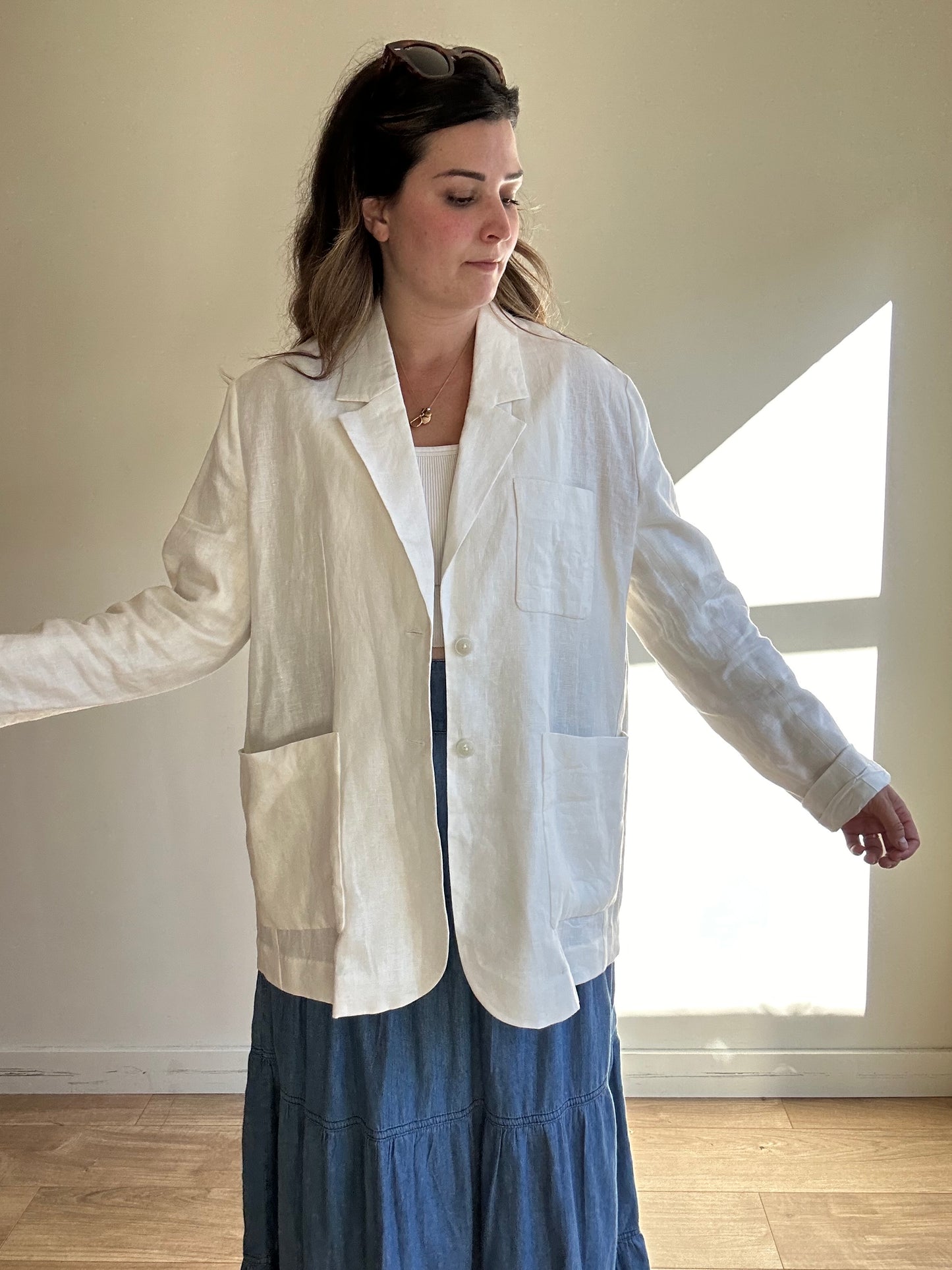 Vic & Bert Linen Blazer - Size 3