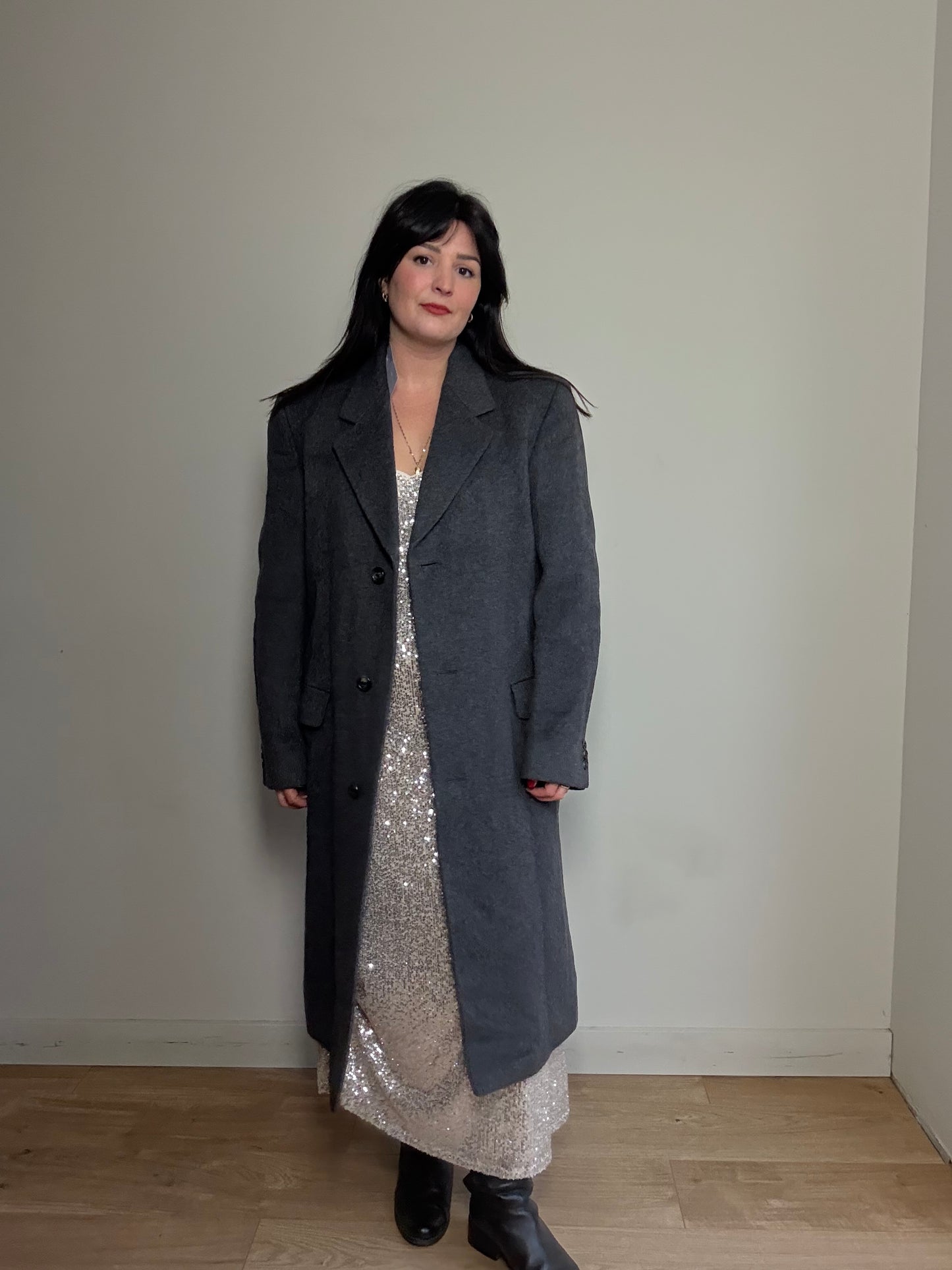 Vintage Hammersley English Wool, Silk & Cashmere Coat`, M-L