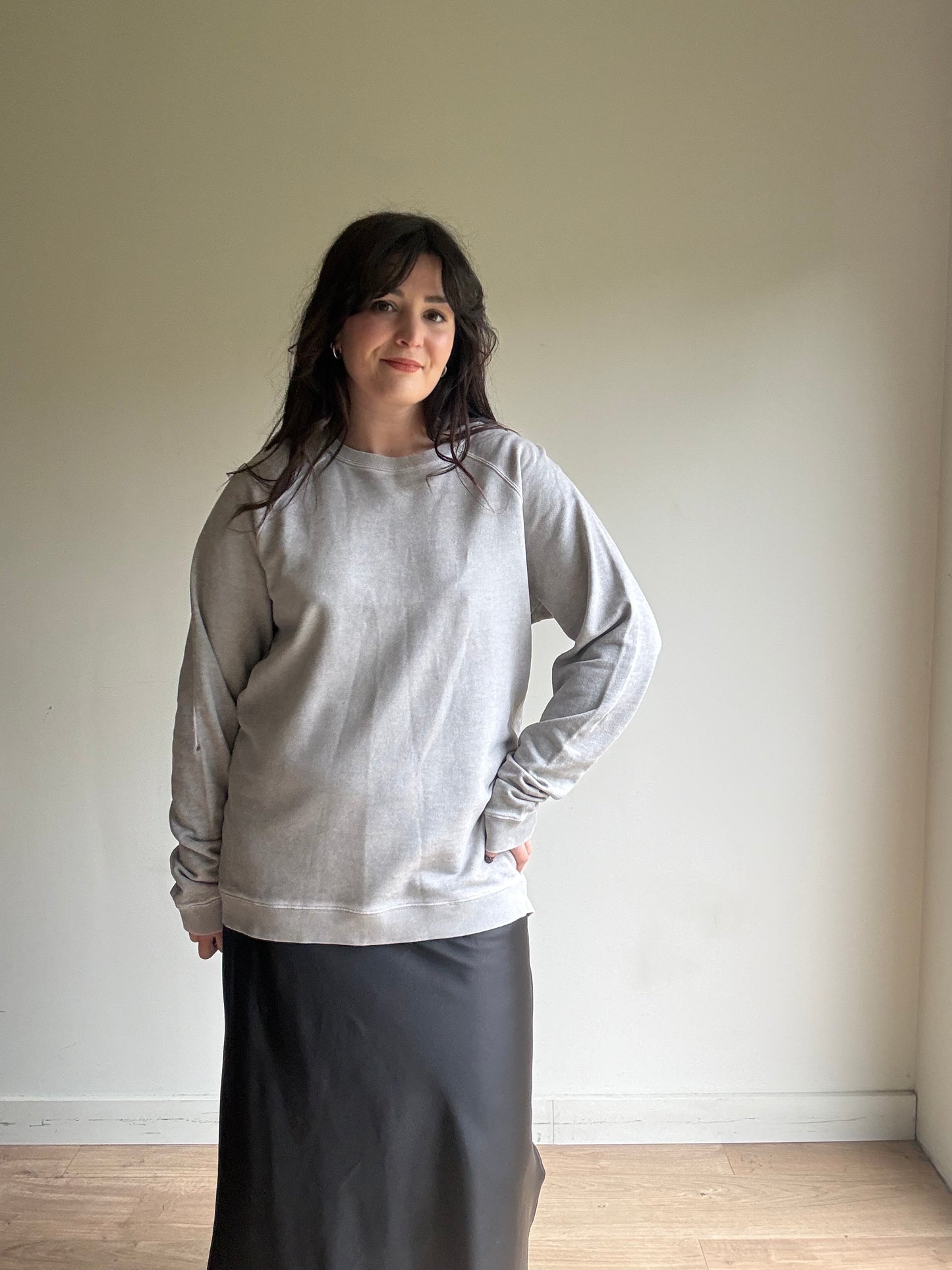 Washed Grey FOLK Classic Sweatshirt, XL