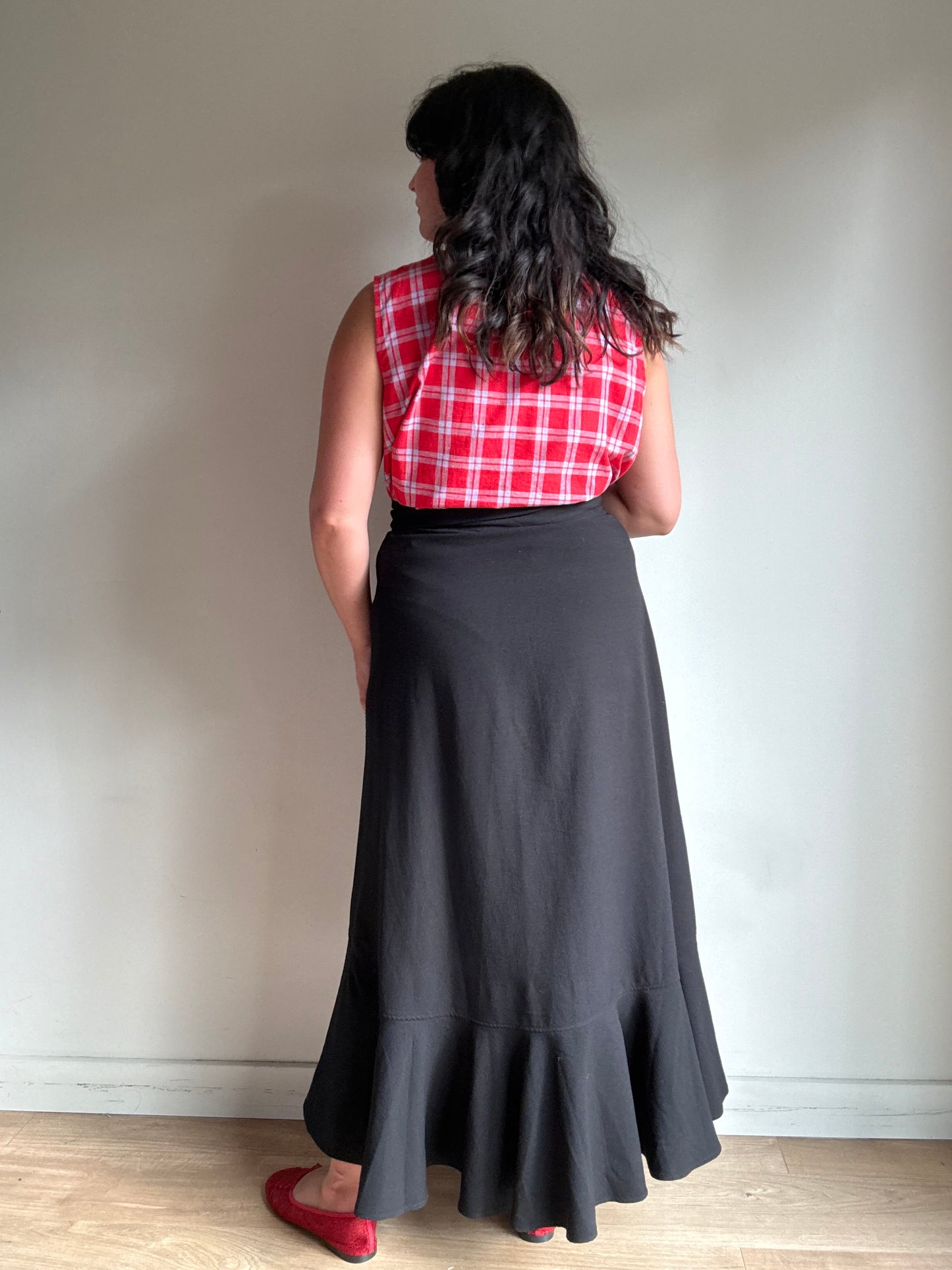 Ganni Frill Wrap Skirt, 40