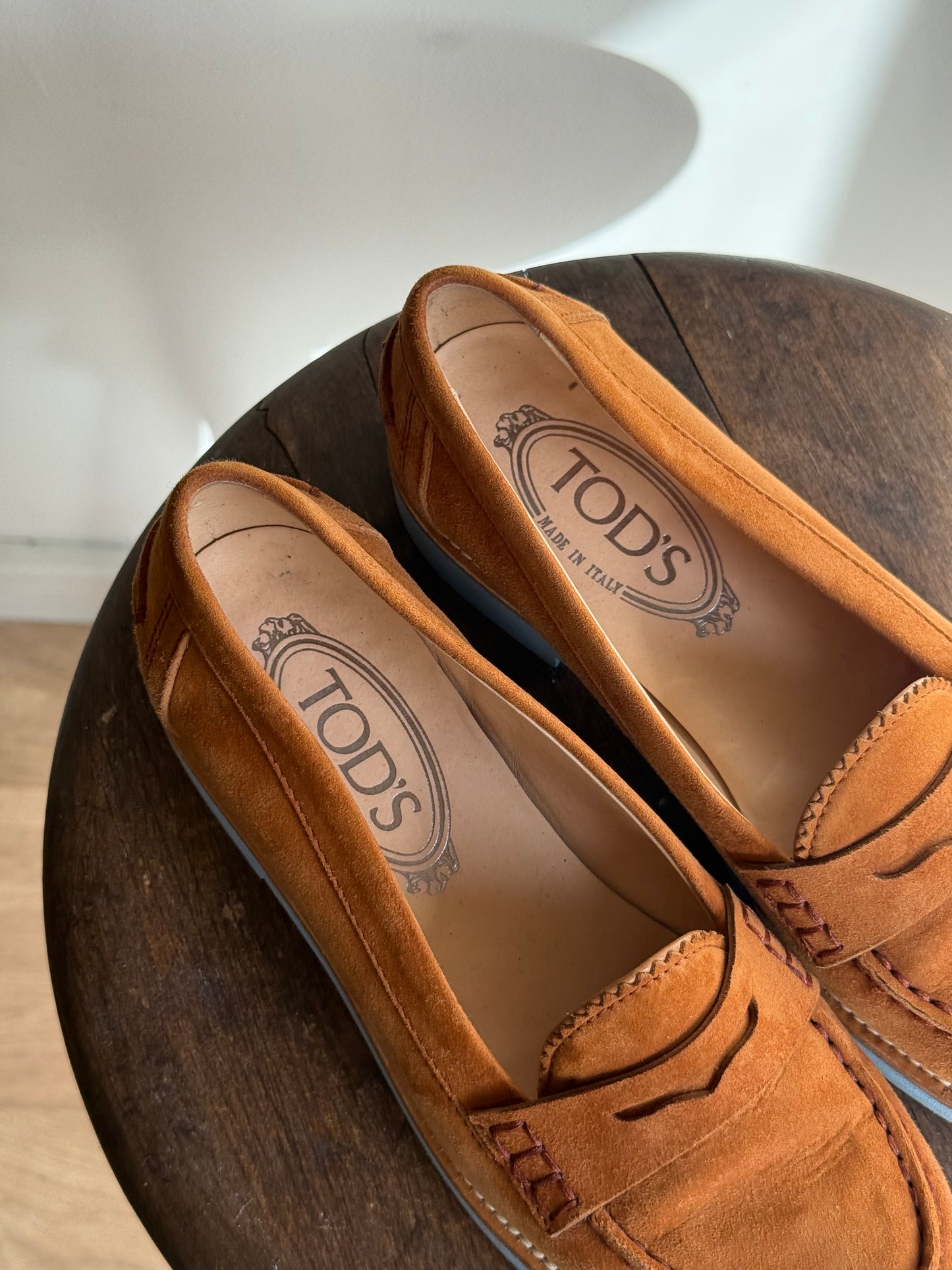 TOD'S Suede Penny Loafer, EU 35