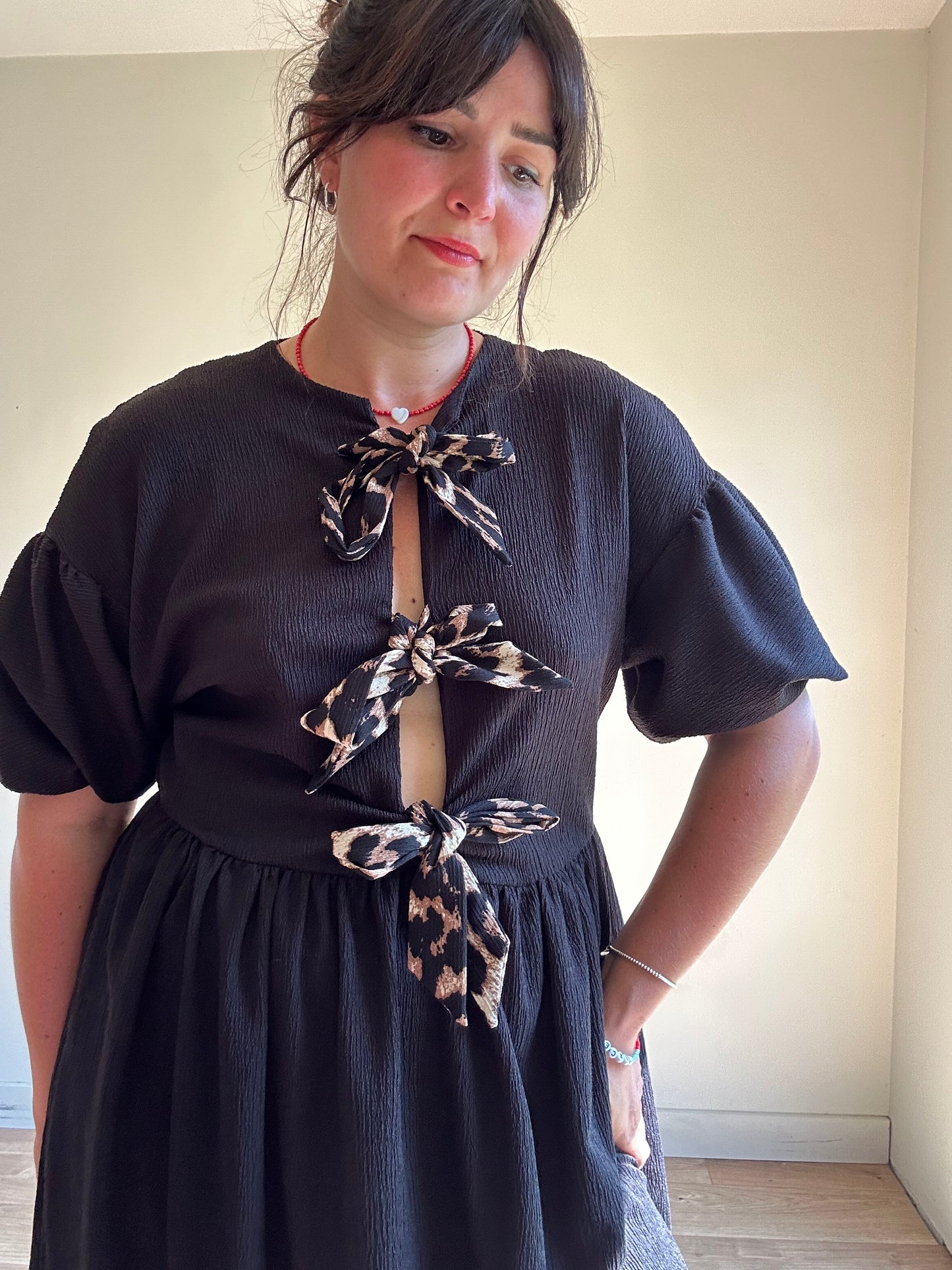 ASOS Leopard Tie Dress, 10-12