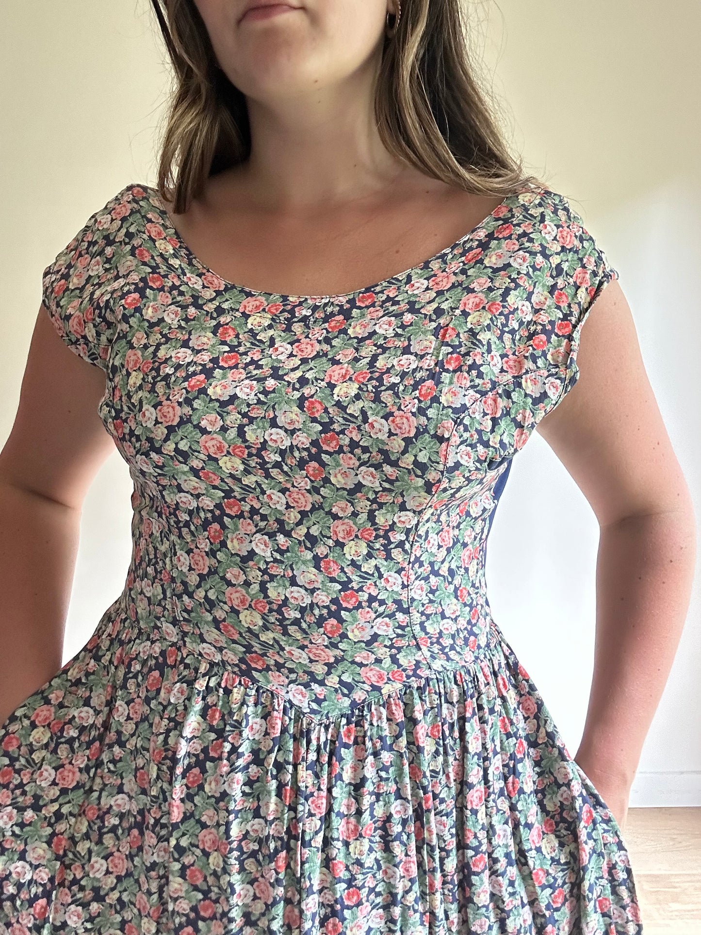 Jigsaw Vintage Floral Tea Dress, 12-14