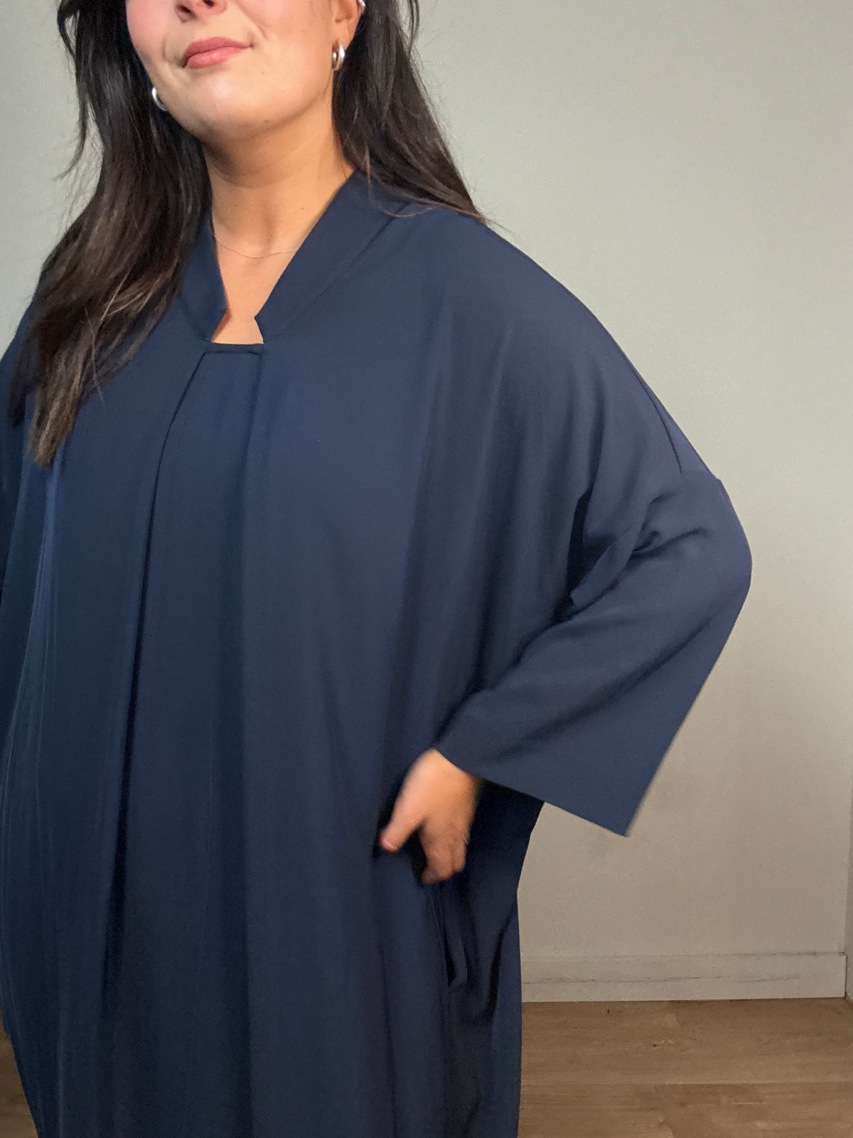 Navy KIN Shirt Tunic Dress, 16