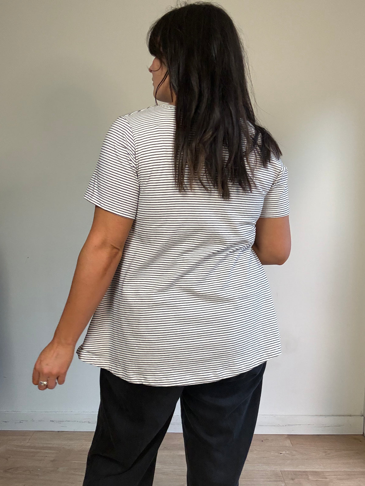 Stripe Mama B A-Line T-Shirt, M
