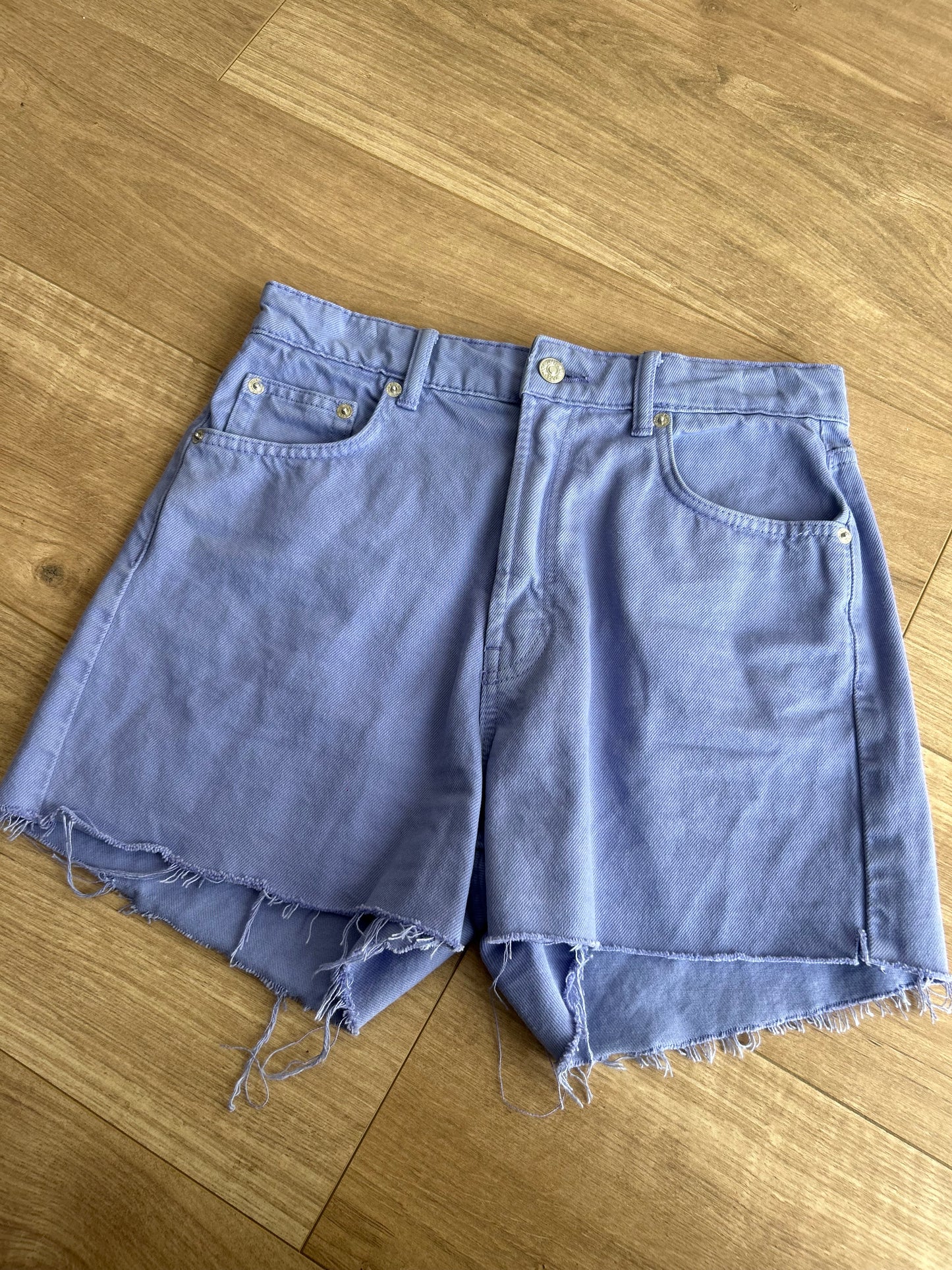 Zara Cut-Off Jean Shorts, 10