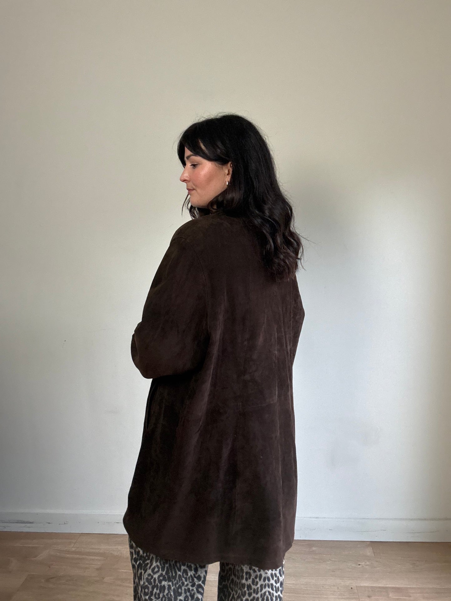 Vintage Genuine Suede Jacket, XL