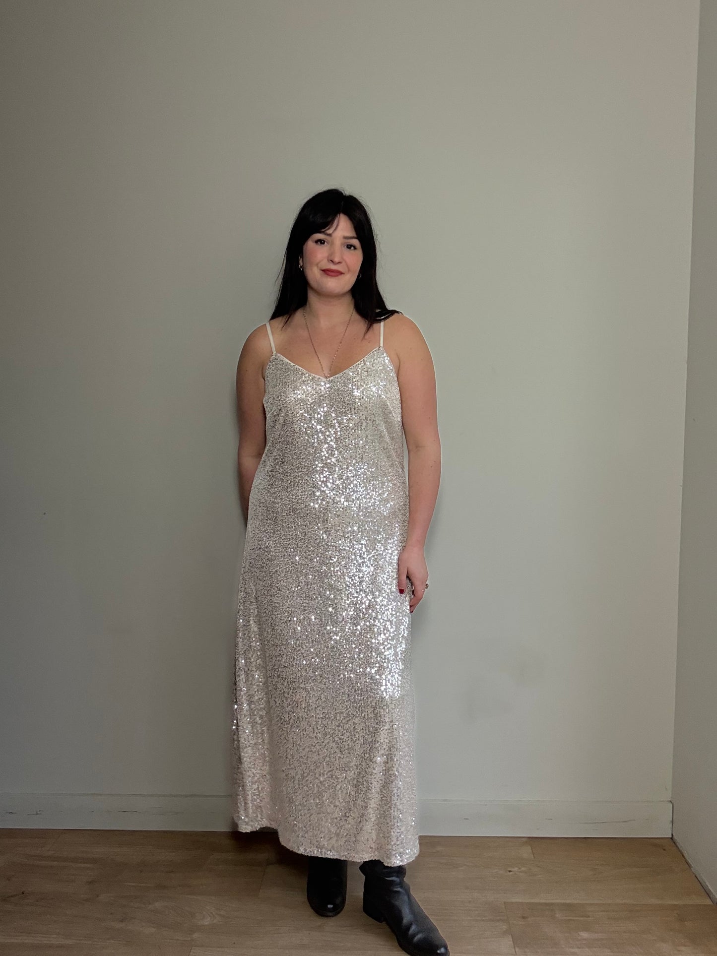 NEW Sequin Maxi Dress, 14