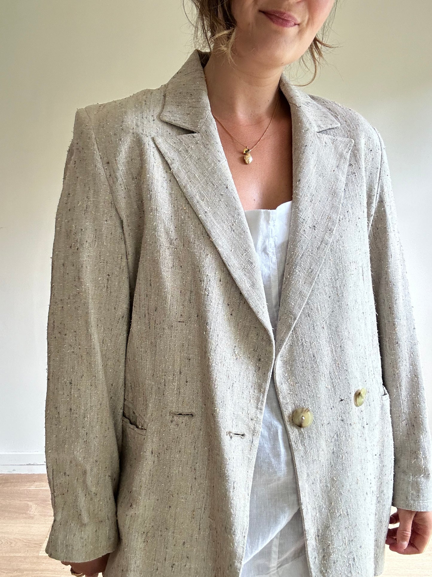 Atea Silk Blend Blazer - Size 42