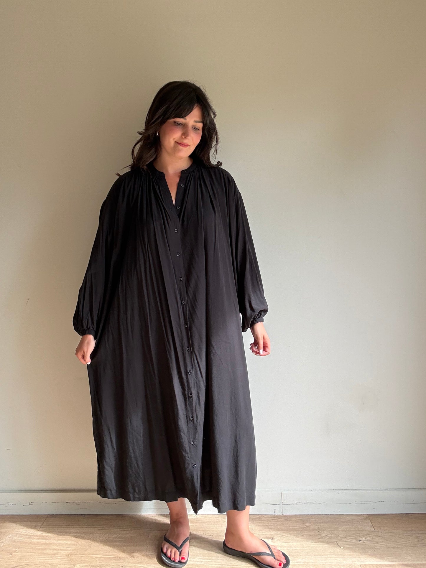 Doen Button Up Floaty Dress, M