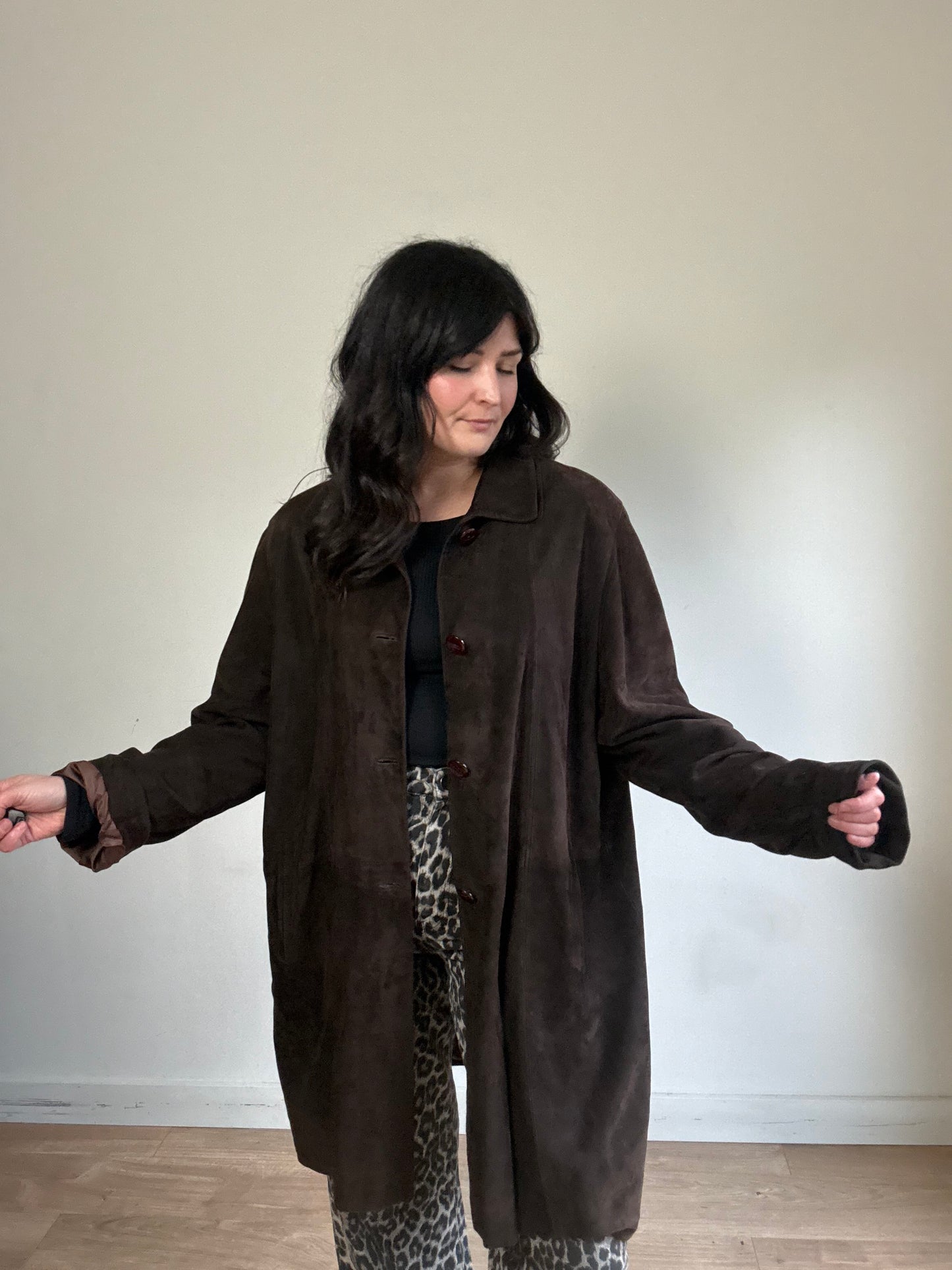 Vintage Genuine Suede Jacket, XL