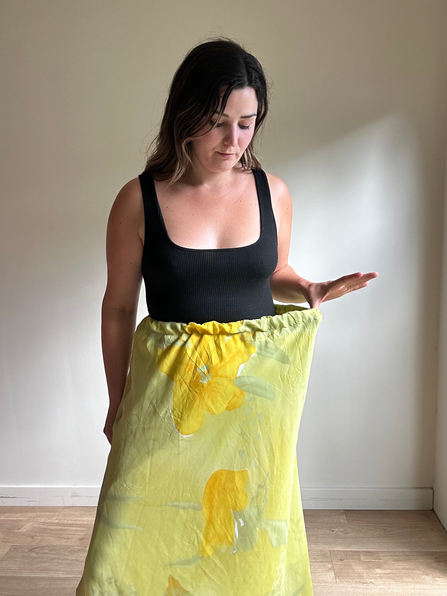 Vintage Handmade Yellow Skirt - Size M/L