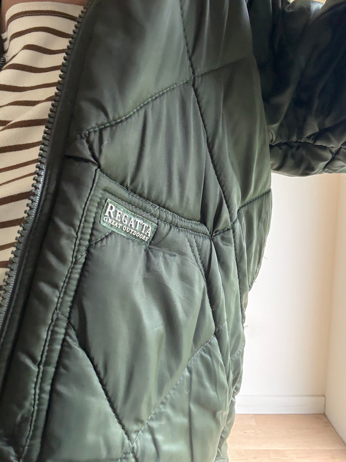 Vintage Regatta Quilted Zip Up Liner Style Jacket, S