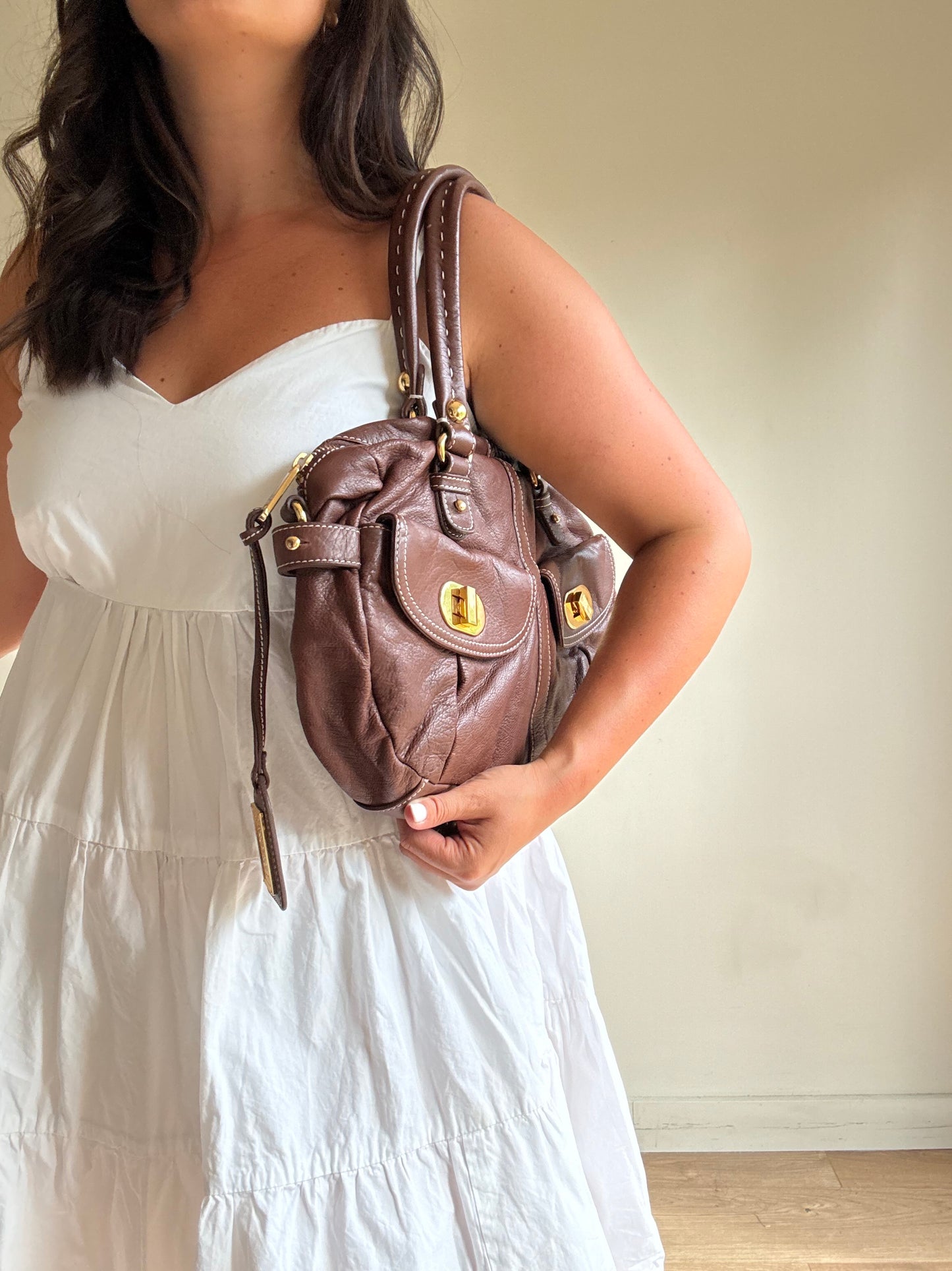 Badgley Mischka Leather Y2K Mid-size Bag, O/S
