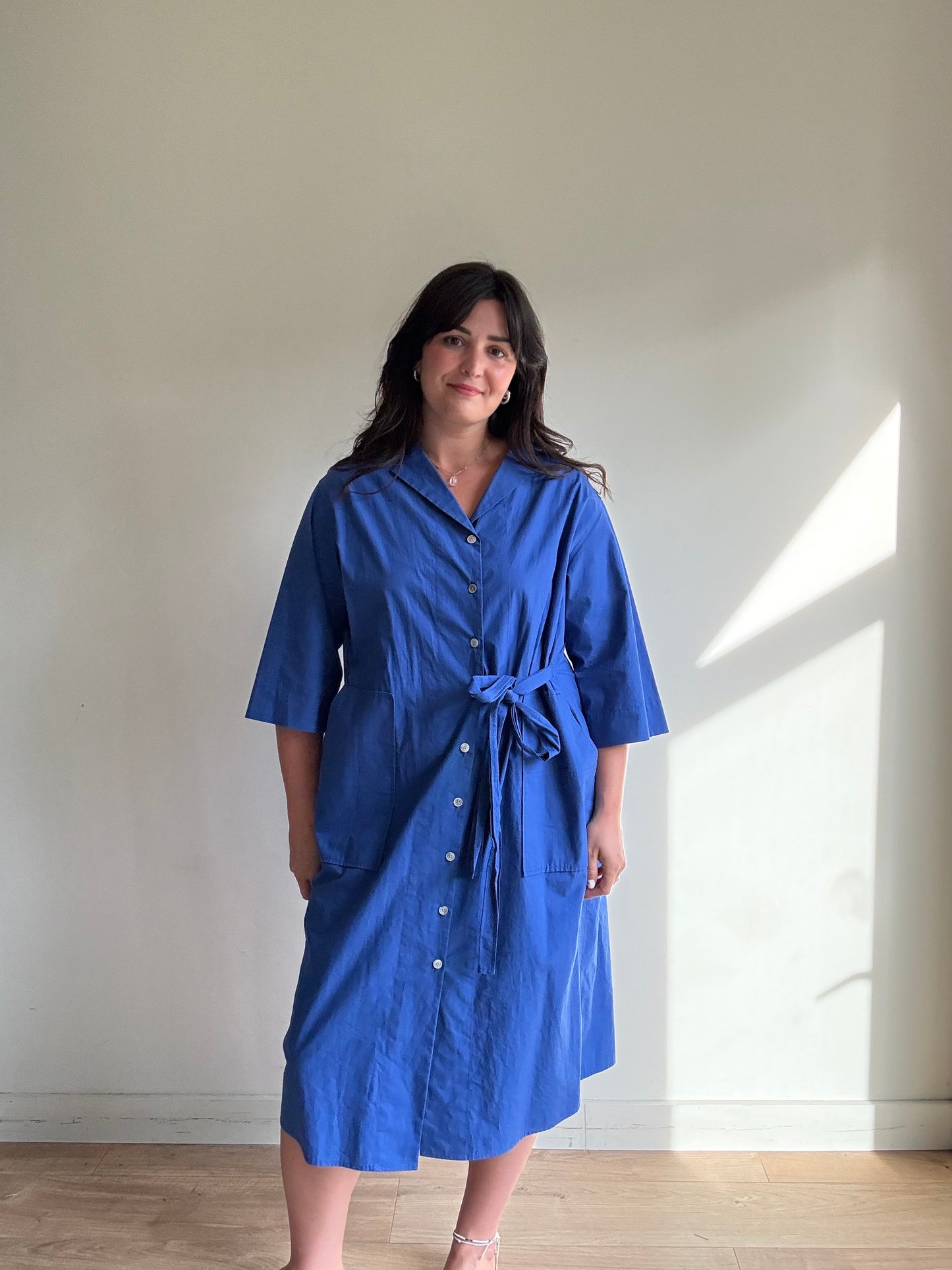 East by East West Cotton Shirt Dress, S-M