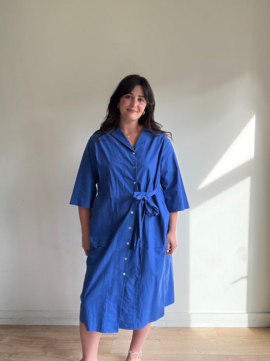 East by East West Cotton Shirt Dress, S-M