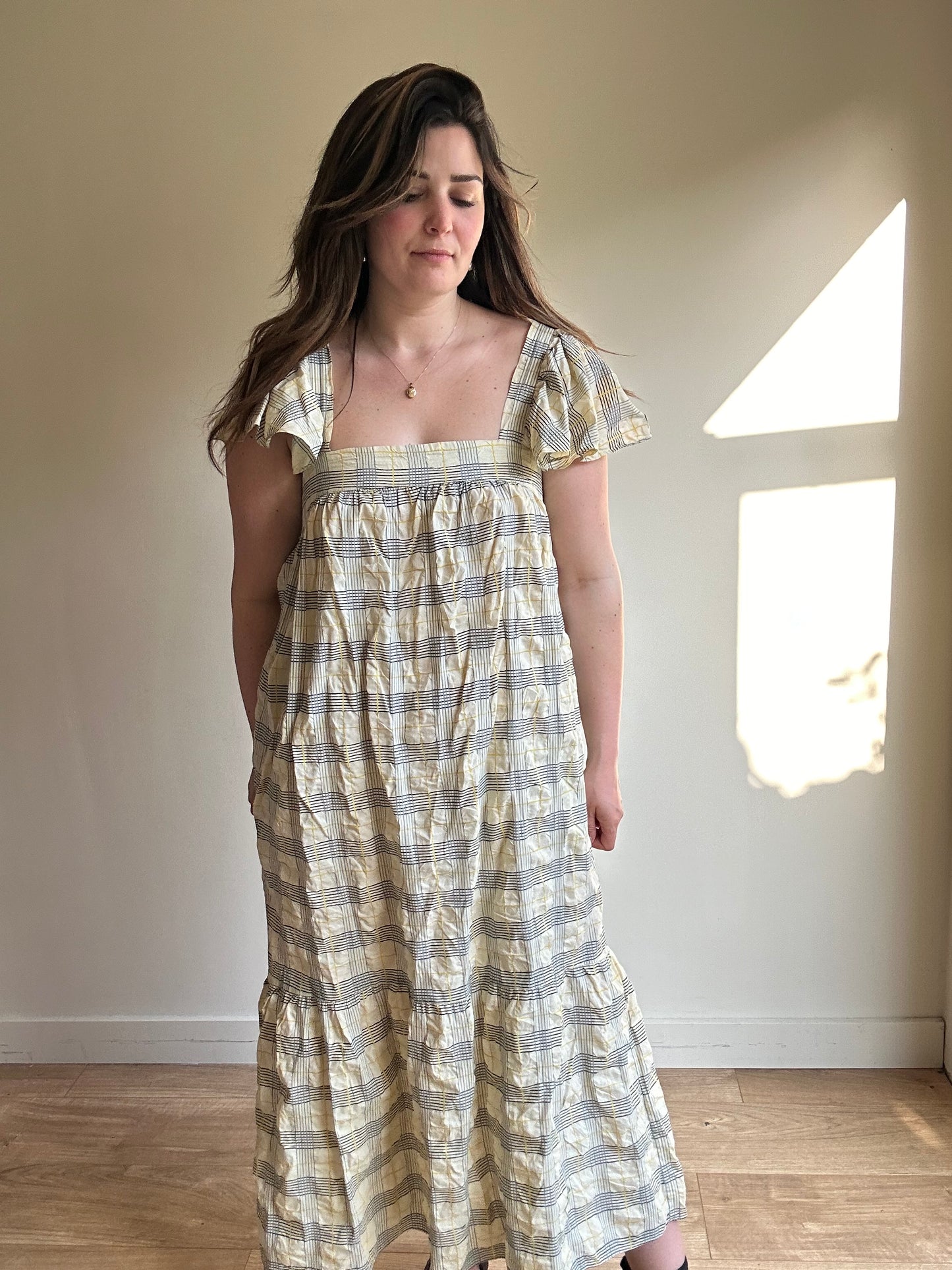 Second Female Check Sun Dress - Size M