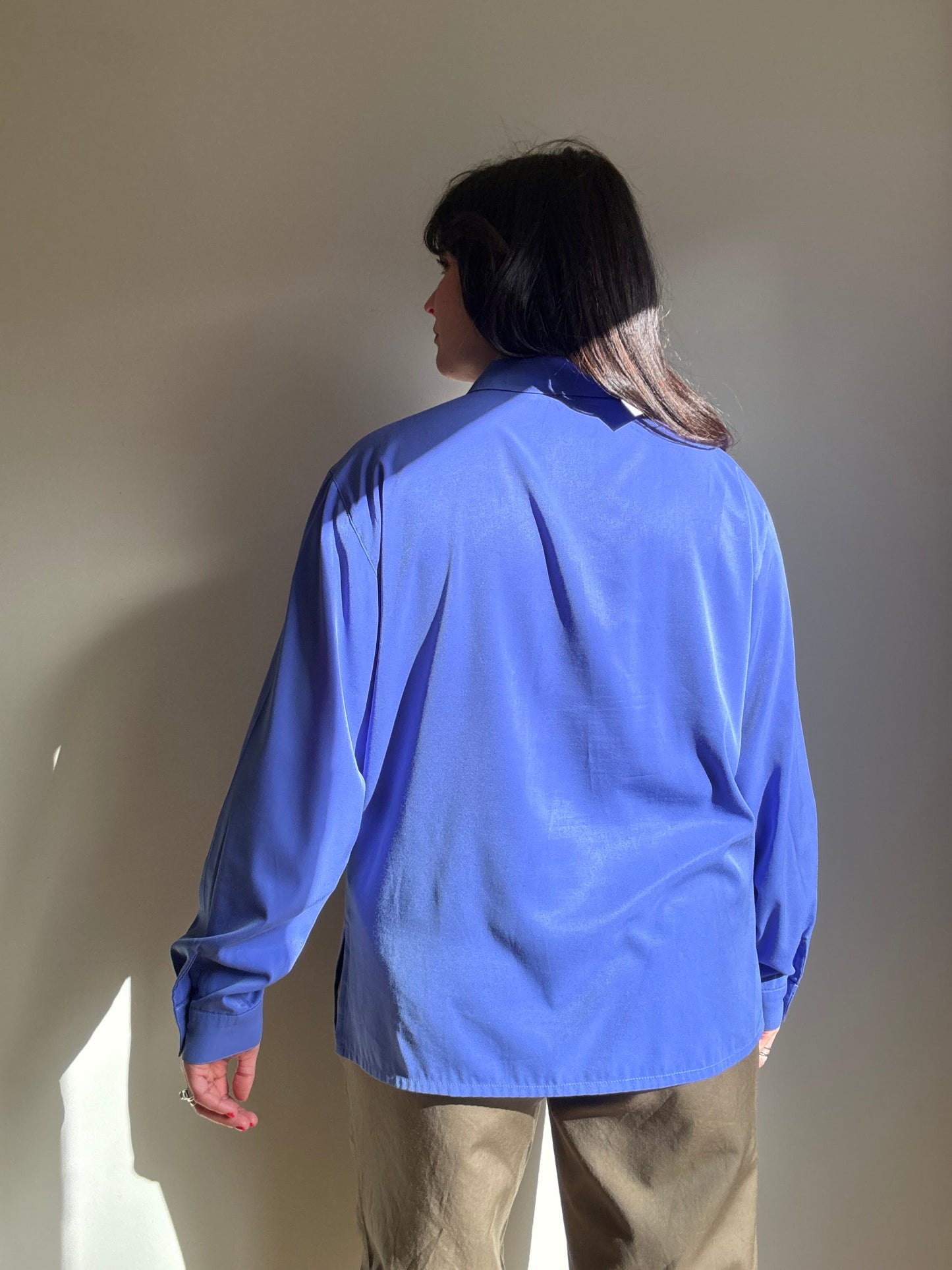 Vintage Jaeger Silky Shirt, M/L