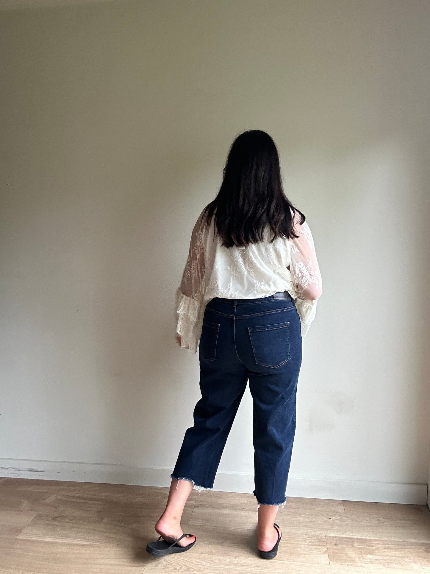 Dark Blue Whistles Cropped Jeans, 32