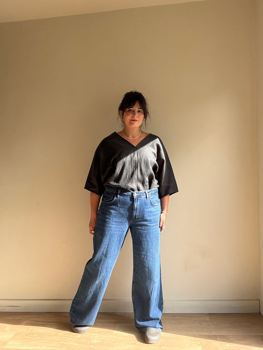 Zara Wide Leg Full Length Jeans, 16