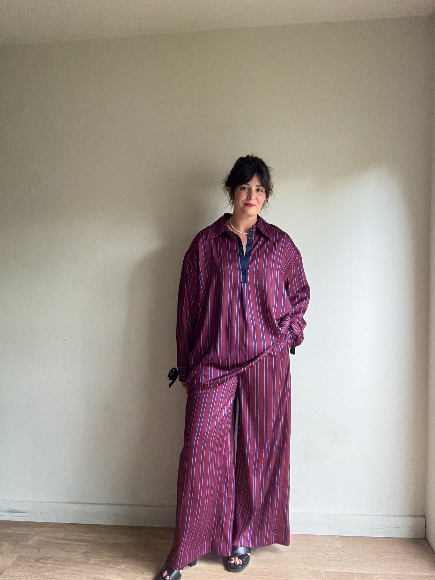 NEW Roksanda X George Satin Stripe Co-Ord, XL