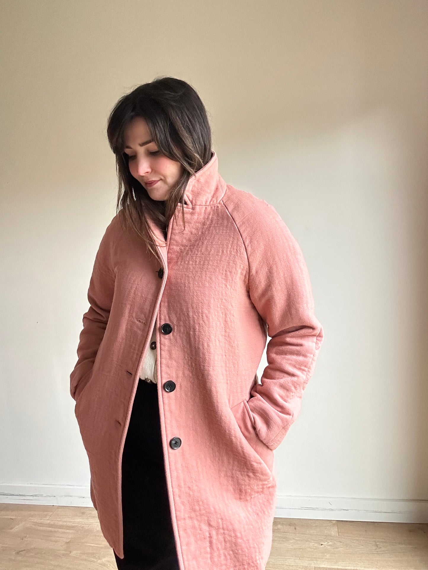 Pink COS Wool Jacket Coat, 42