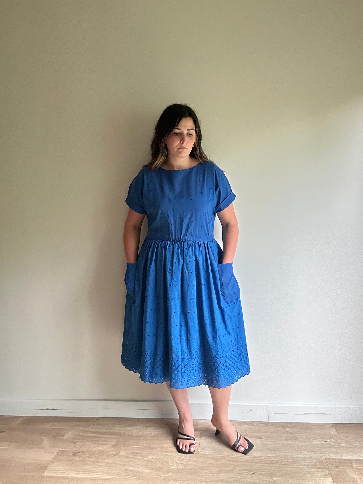 Vintage Embroidered Midi Dress, 12