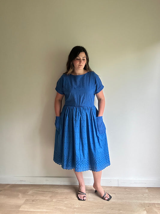 Vintage Embroidered Midi Dress, 12